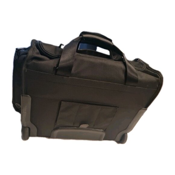 TUMI Alpha 2 Compact 2 Wheeled Duffel Luggage Carry-On Black 22052DH 14X19.75X10 - Picture 11 of 13